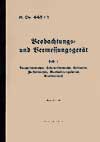 Dienstvorschrift H.Dv. 448/1 Doppelfernrohre, Scherenfernrohr, Sehrrohre, Zielfernrohre, Beobachtungsleiter, Klarinoltuch