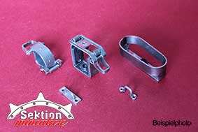 Miniatur Bauteile Dekoration 1:6 1/6 Panzer tank Zubeh&ouml;r Modellbau scale modelling Armortek accessories Sektion miniature